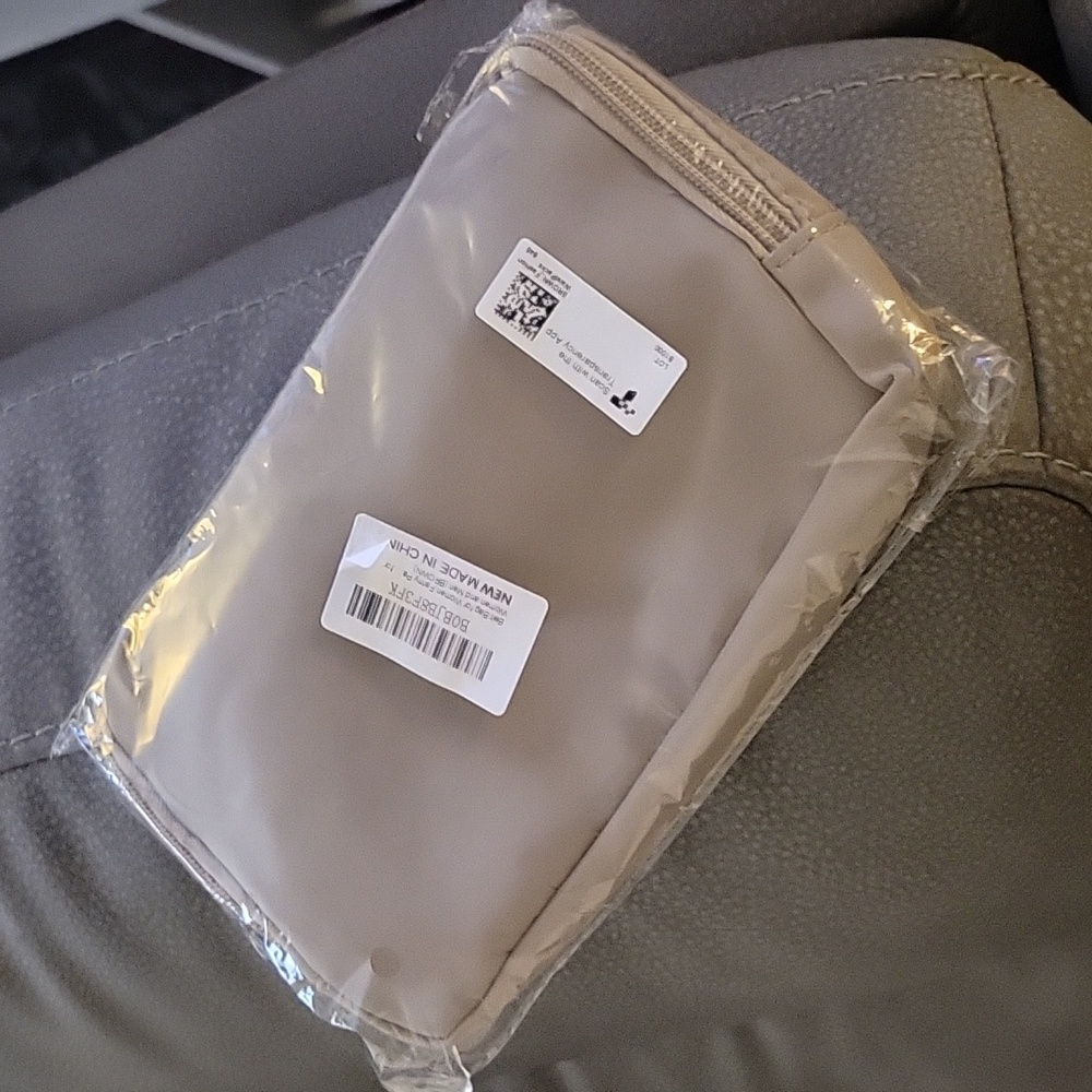 Tan running bag